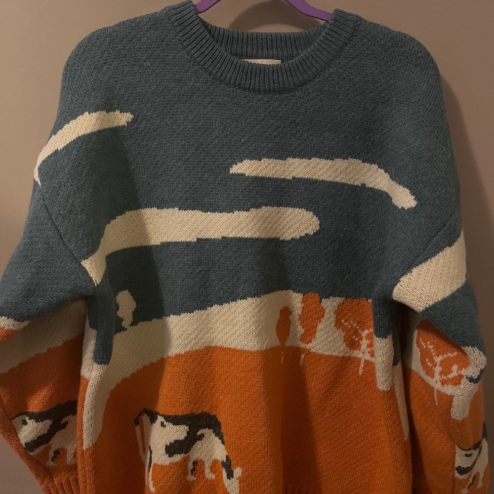 aelfric eden prairie cow sweater